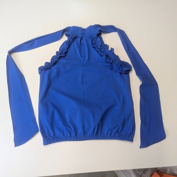 NWT INC Size Small Halter Style Top in Cosmic Cobalt Blue - Picture 8 of 16